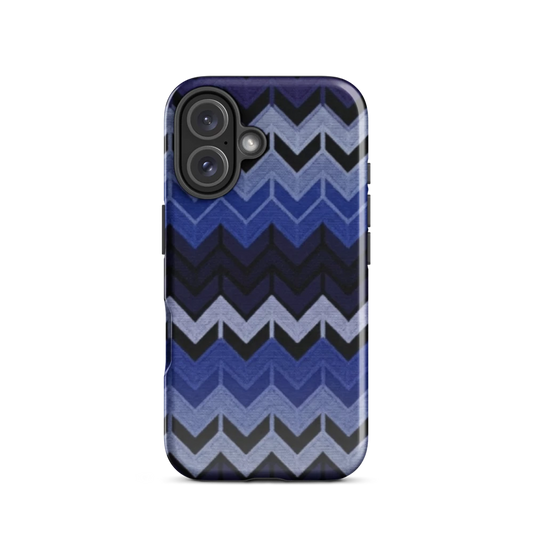 Blue Chevron Tough Case for iPhone®
