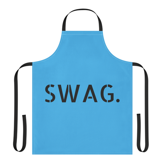 Black & Blue Swag Era Print Strap Apron for Baking/Cooking and Painters