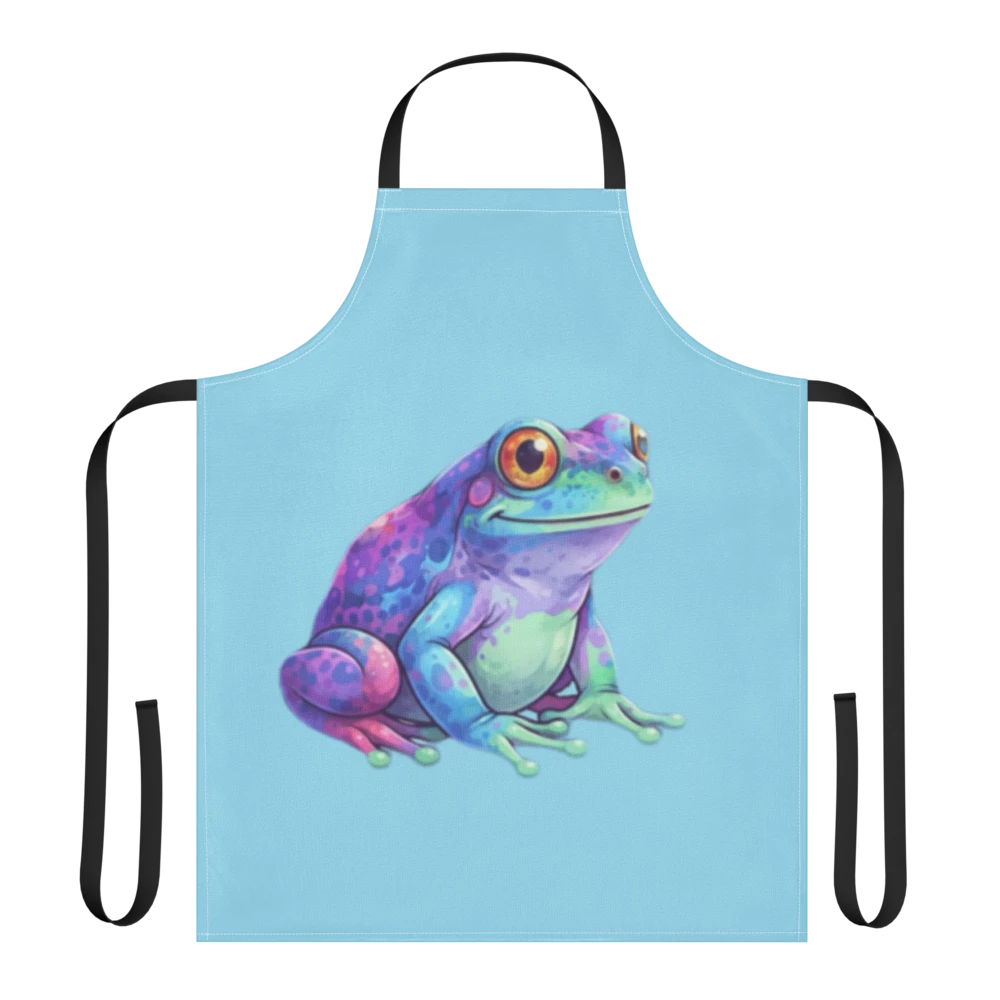 Colorful Frog Strap Apron