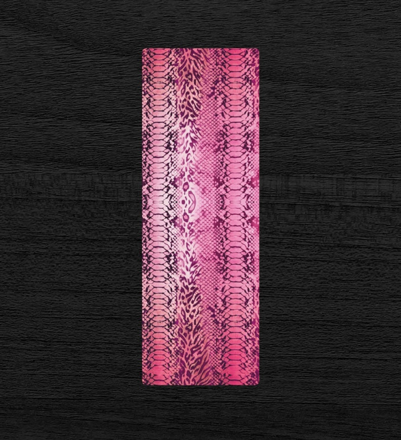 Pink Snake Skin & Leopard Print Yoga Pilates Mat