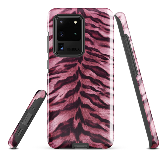 Pink Tiger Print Tough Case for Samsung