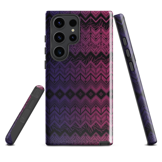Purple & Pink Chevron Classic Pattern Tough Case for Samsung