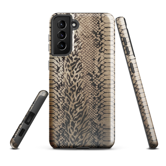 Neutral Snake Skin Tough Case for Samsung