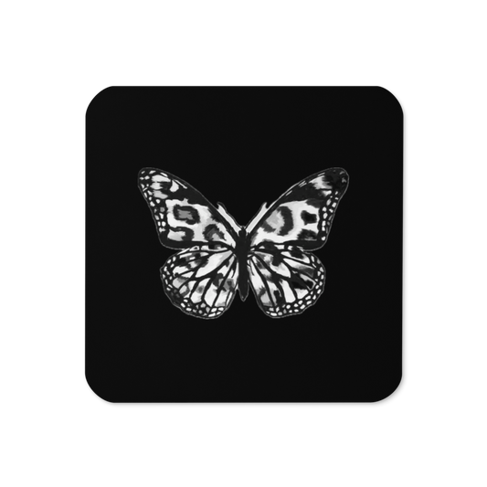 Leopard Butterfly Cork-Back Coaster