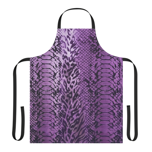 Purple Snake Skin Strap Apron