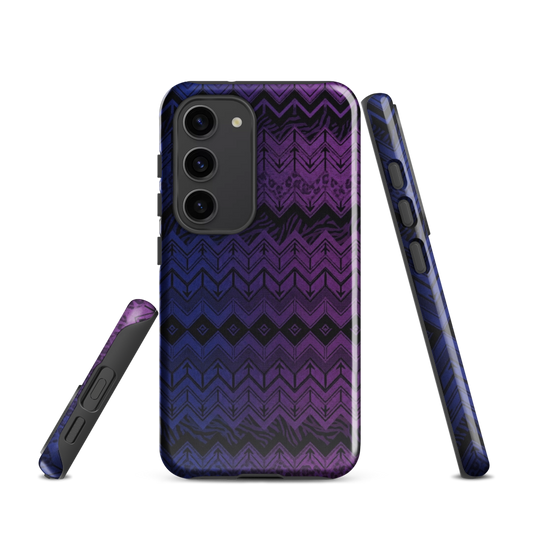Purple & Blue Chevron Classic Tough Case for Samsung