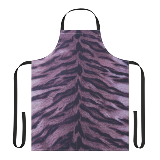Purple Tiger Print Strap Apron