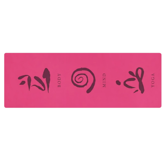 Hot Pink Mind Body Yoga Peace Pilates & Grounding Yoga Mat