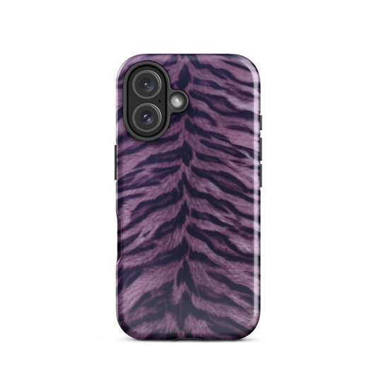 Purple Tiger Print Tough Case for iPhone®