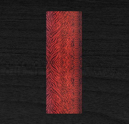 Red Leopard & Zebra Print Pilates Yoga Mat