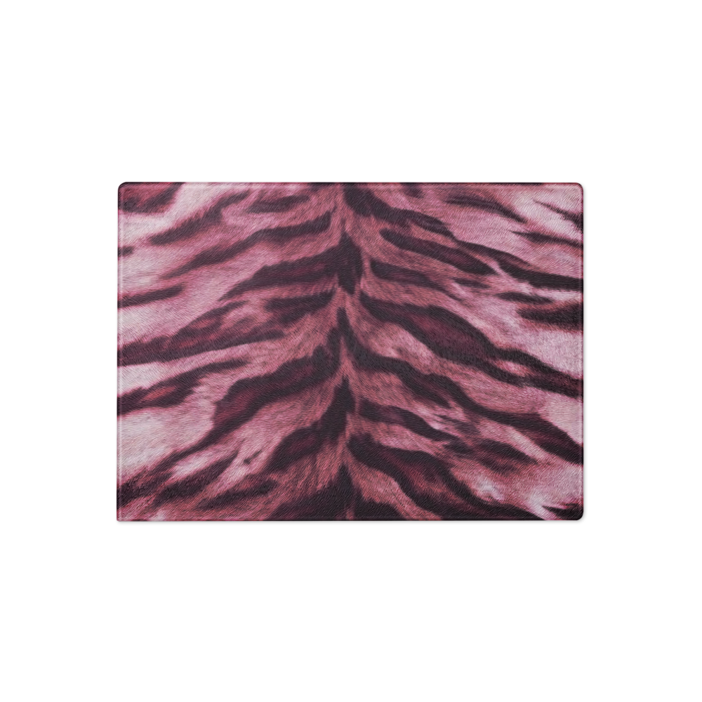 Pink Tiger Print Glass Cutting & Charcuterie Board