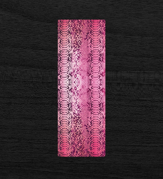 Pink Snake Skin & Leopard Print Yoga Pilates Mat
