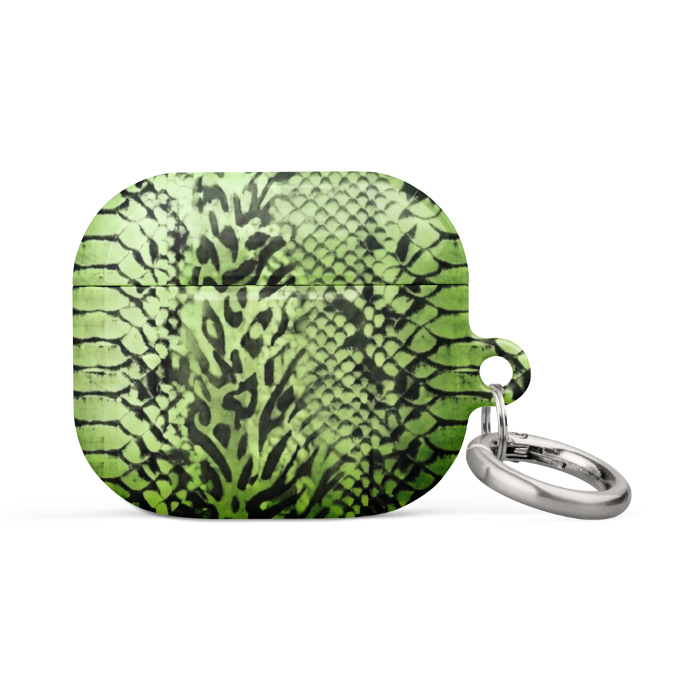 Green Snake Skin & Leopard Print Case for AirPods®