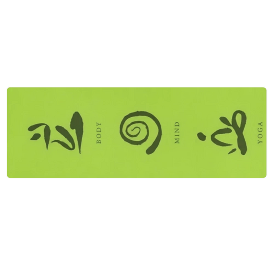 Lime Green Mind Body Yoga Pilates & Grounding Yoga Mat