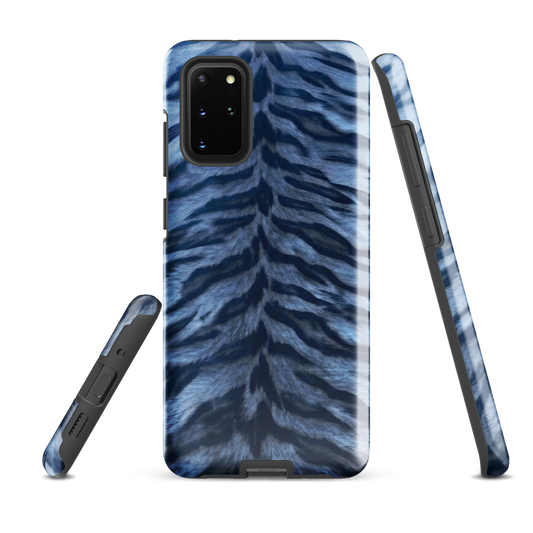 Blue Tiger Print Tough Case for Samsung