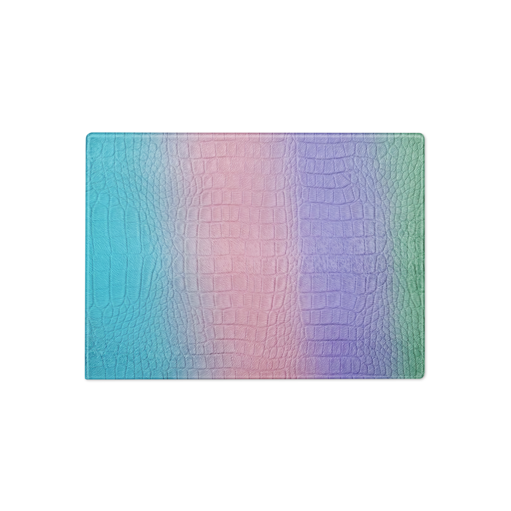 Faded Colorful Glass Cutting Board
