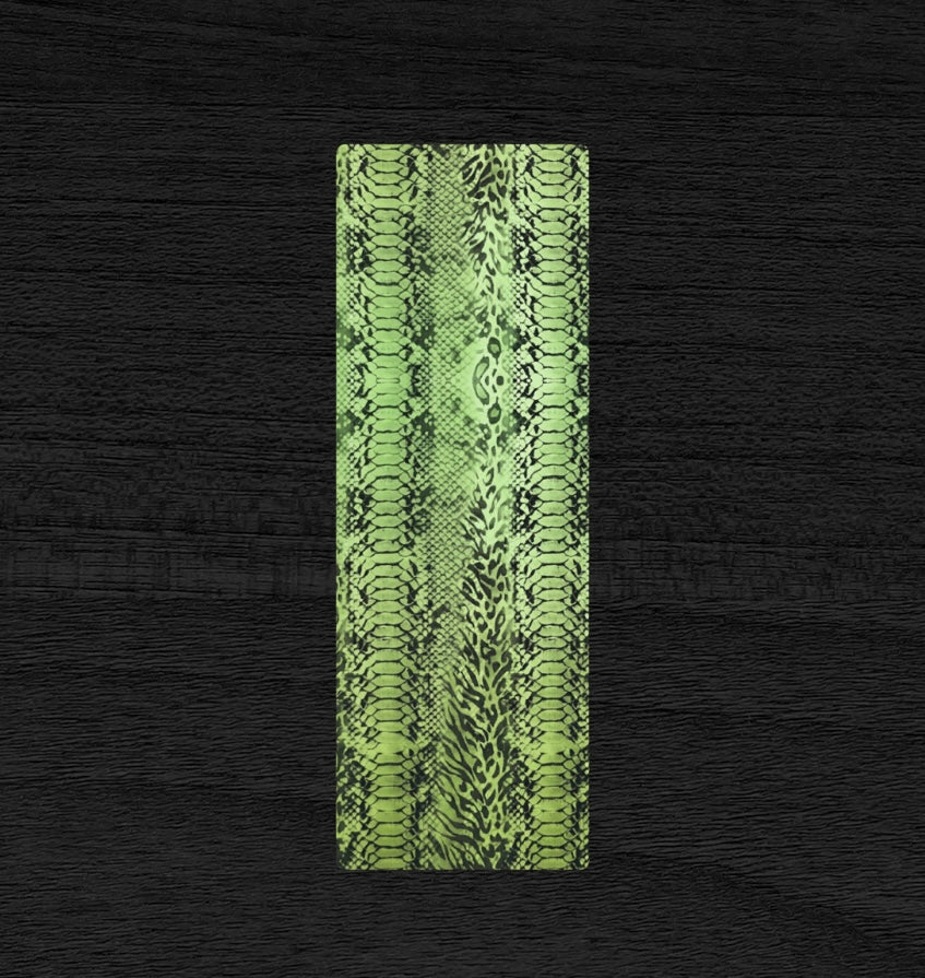 Green Snake Skin & Leopard Print Yoga Mat