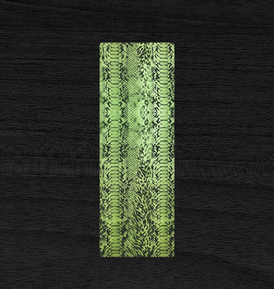 Green Snake Skin & Leopard Print Yoga Mat