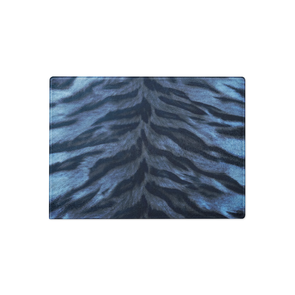 Blue Tiger Print Glass Cutting & Charcuterie Board