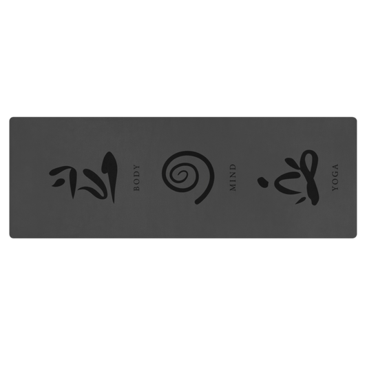 Dark Gray Mind Body Yoga  Grounding & Pilates Yoga Mat