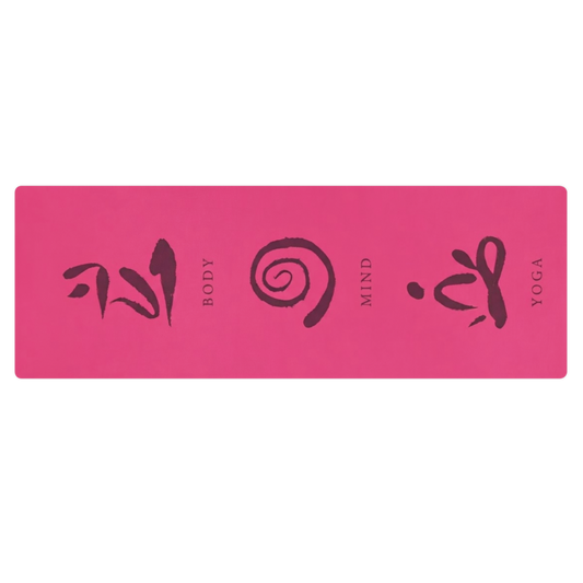 Hot Pink Mind Body Yoga Peace Pilates & Grounding Yoga Mat