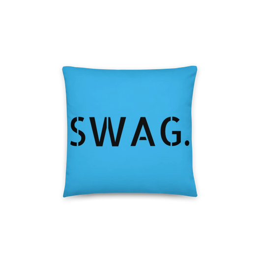 Black & Blue Swag Era Basic Pillow