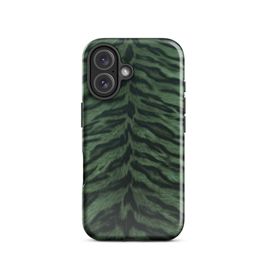Green Tiger Print Tough Case for iPhone®