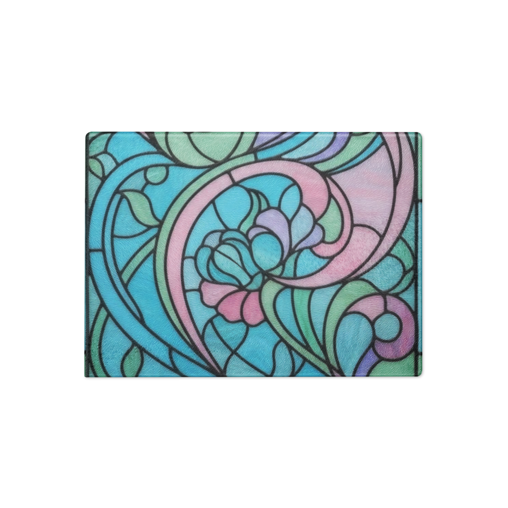 Stained Glass Patterned Glass Cutting Board