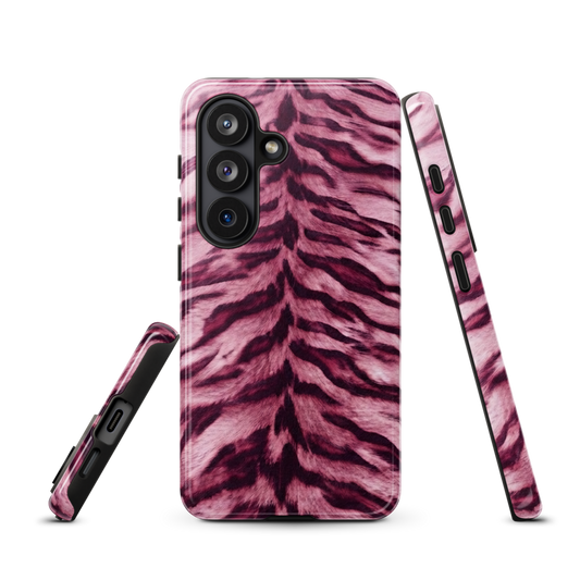 Pink Tiger Print Tough Case for Samsung