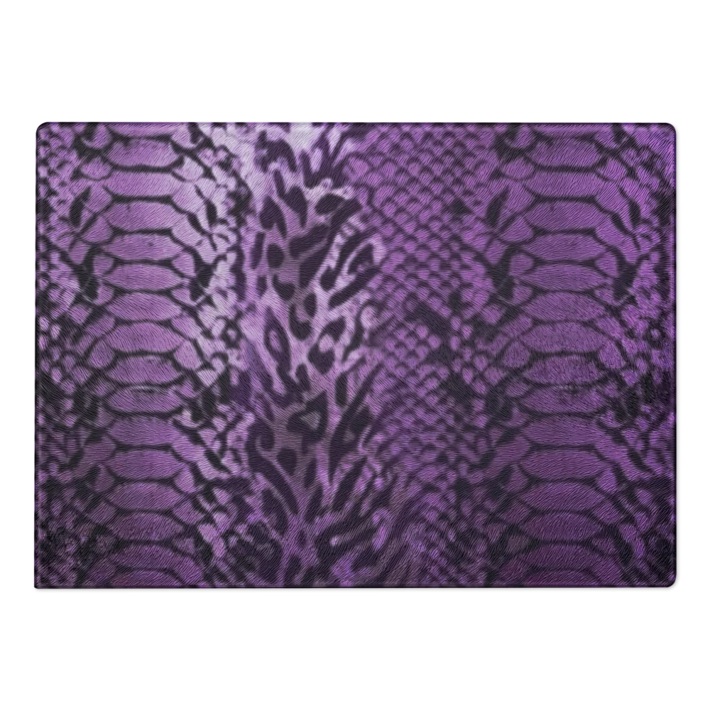 Purple Snake Skin Glass Cutting & Charcuterie Board