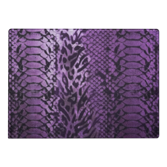 Purple Snake Skin Glass Cutting & Charcuterie Board