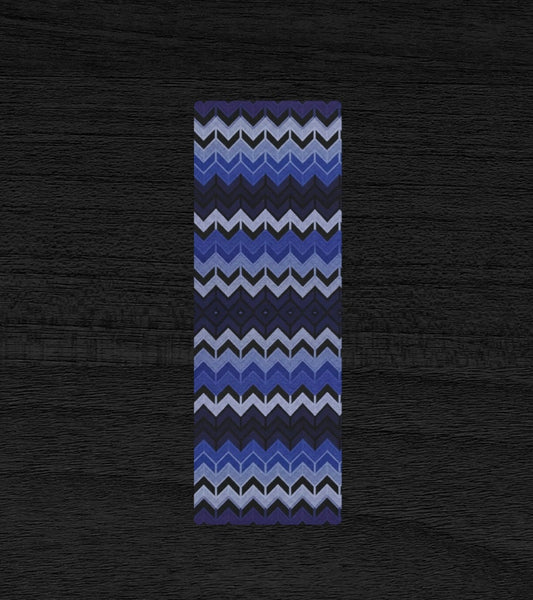 Blue Chevron Pilates Yoga Mat