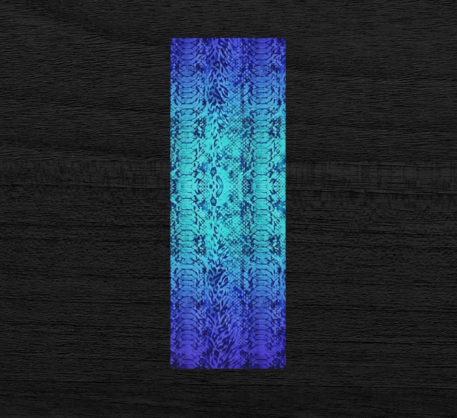 Blue Snake Skin Print Pilates Yoga Mat
