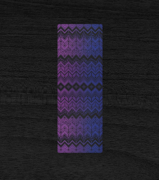 Vibrant Blue & Purple Chevron Pilates Yoga Mat