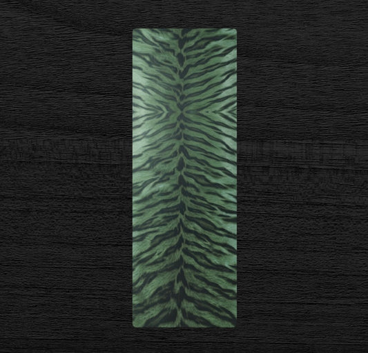 Green Tiger Print Pilates Yoga Mat