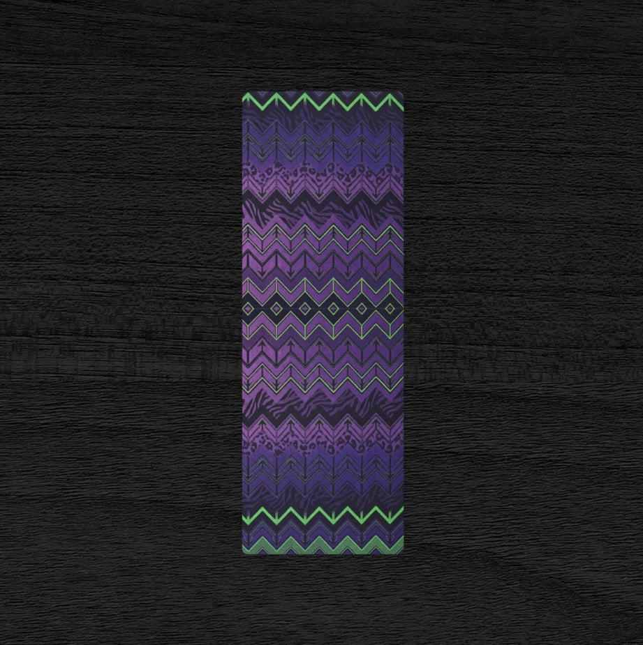 Halloween Chevron Purple & Green Pilates Yoga Mat