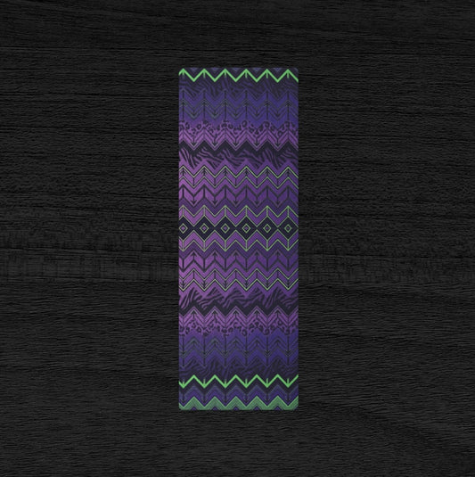 Halloween Chevron Purple & Green Pilates Yoga Mat