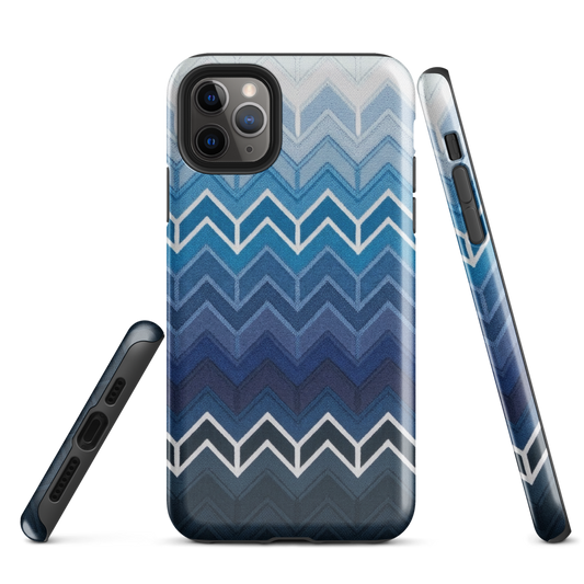 Blue Chevron Classic Tough Case for iPhone®