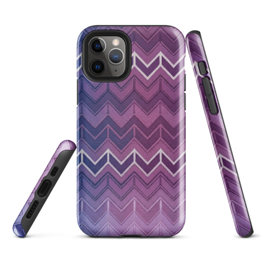 Blue Purple & White Chevron Classic Tough Case for iPhone®