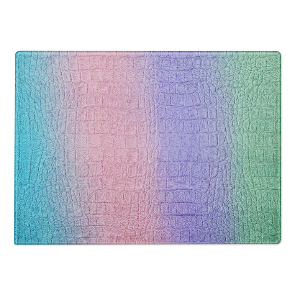 Faded Colorful Glass Cutting Board
