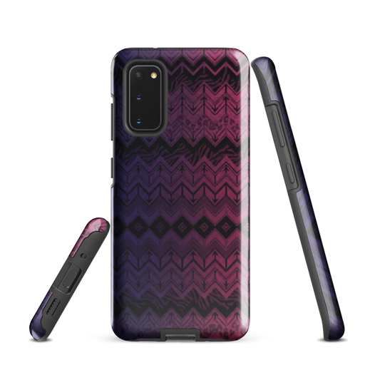 Purple & Pink Chevron Classic Pattern Tough Case for Samsung
