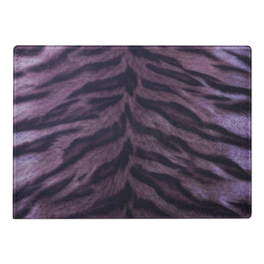 Purple Tiger Print Glass Cutting & Charcuterie Board