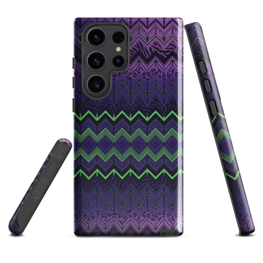 Halloween Chevron Purple & Green Edition Tough Case for Samsung