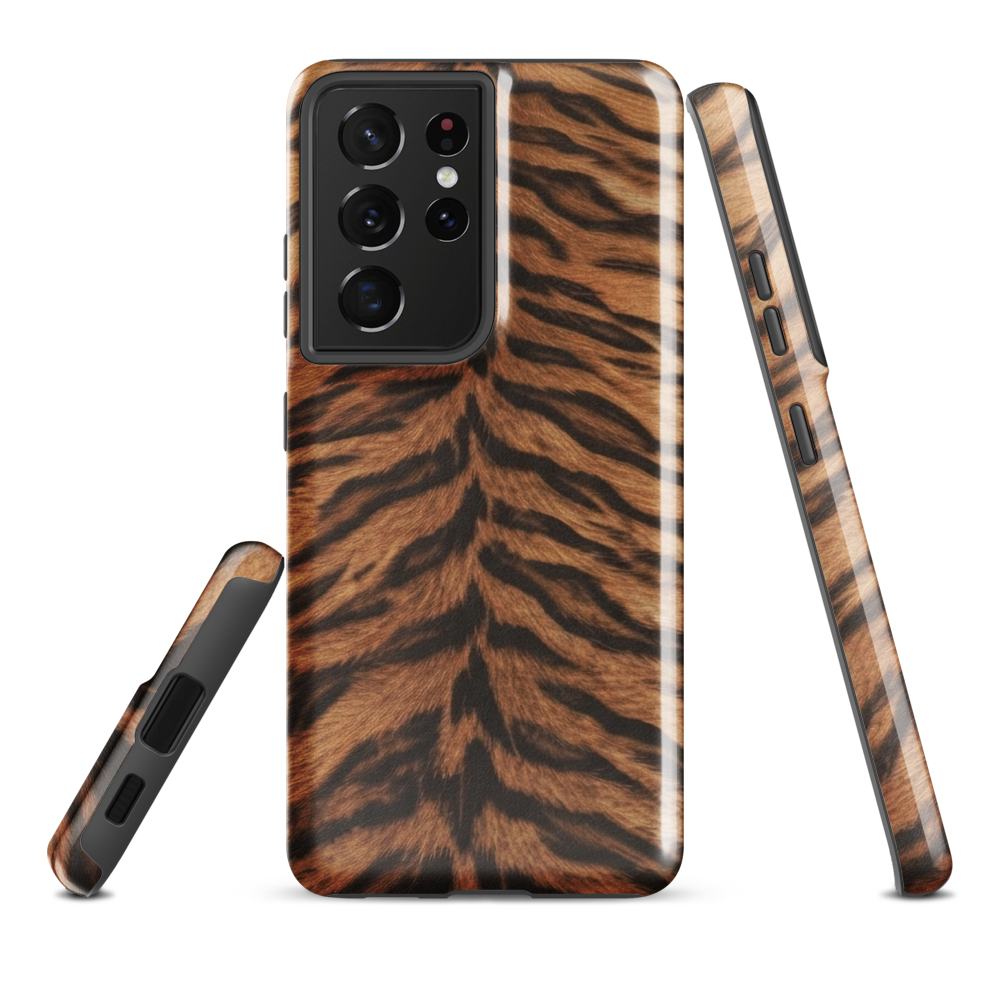 Tiger Print Tough Case for Samsung