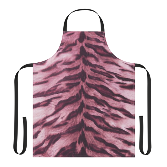 Pink Tiger Print Strap Apron