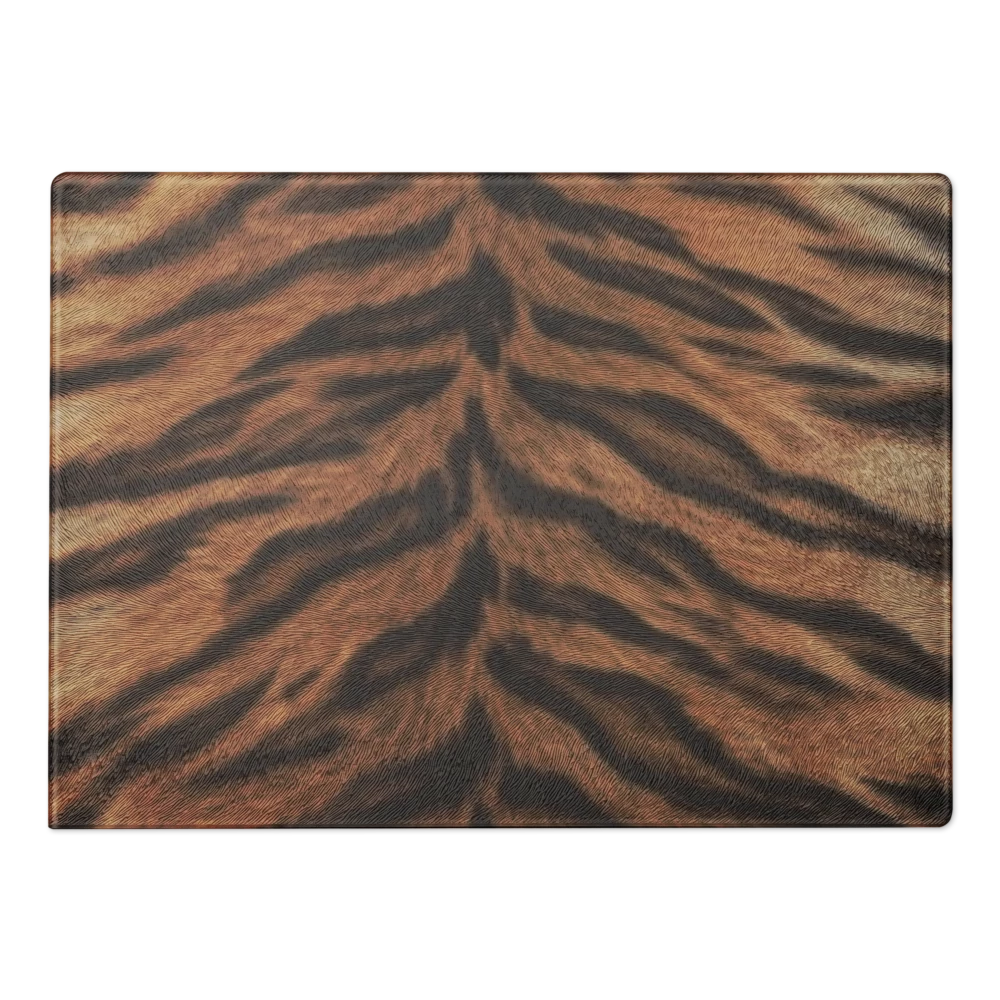 Tiger Print Glass Cutting & Charcuterie Board