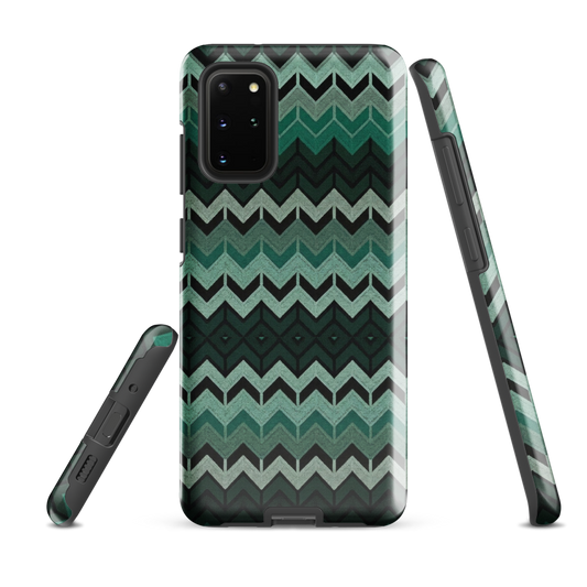 Green Chevron Tough Case for Samsung