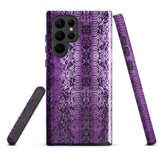 Purple Snake Skin Tough Case for Samsung