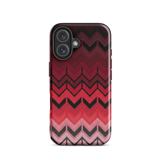 Red Chevron Tough Case for iPhone®