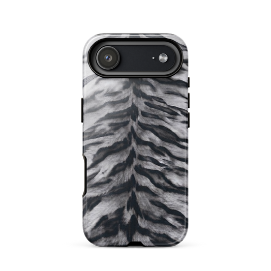 Gray Tiger Print Tough Case for iPhone®